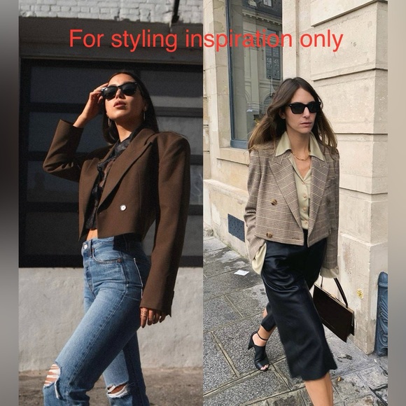 Twenty8Twelve Cropped Linen Blazer - Sz US4 - Picture 14 of 14